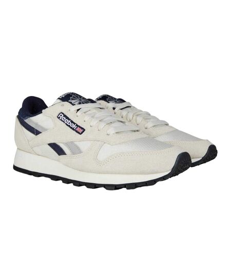 Baskets Classic Homme Blanc Cassé Bleu Marine Reebok
