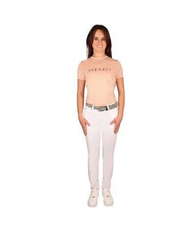 Womens/ladies Elevate Allure T-shirt Maple Sugar Hy