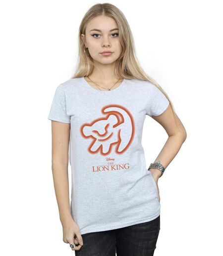 Disney - T-shirt THE LION KING CAVE DRAWING - Femme (Gris chiné) - UTBI15358