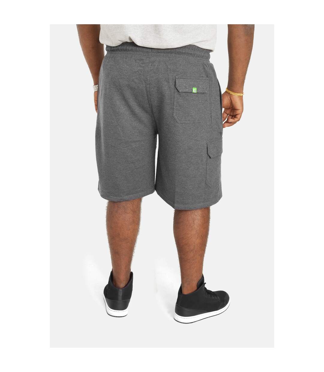 Duke Mens D555 John Kingsize Lightweight Cotton Cargo Shorts (Grey) - UTDC146-2