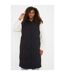 Dorothy Perkins Womens/Ladies Padded Hooded Longline Vest (Black)