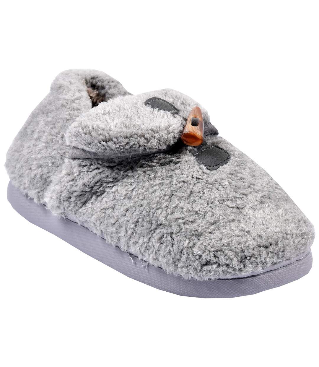 PANTOUFLE Femme Chausson COCOONING MD8697 GRIS