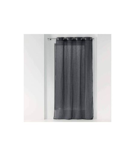 Rideau Voilage à Œillets Zazy 140x280cm Anthracite