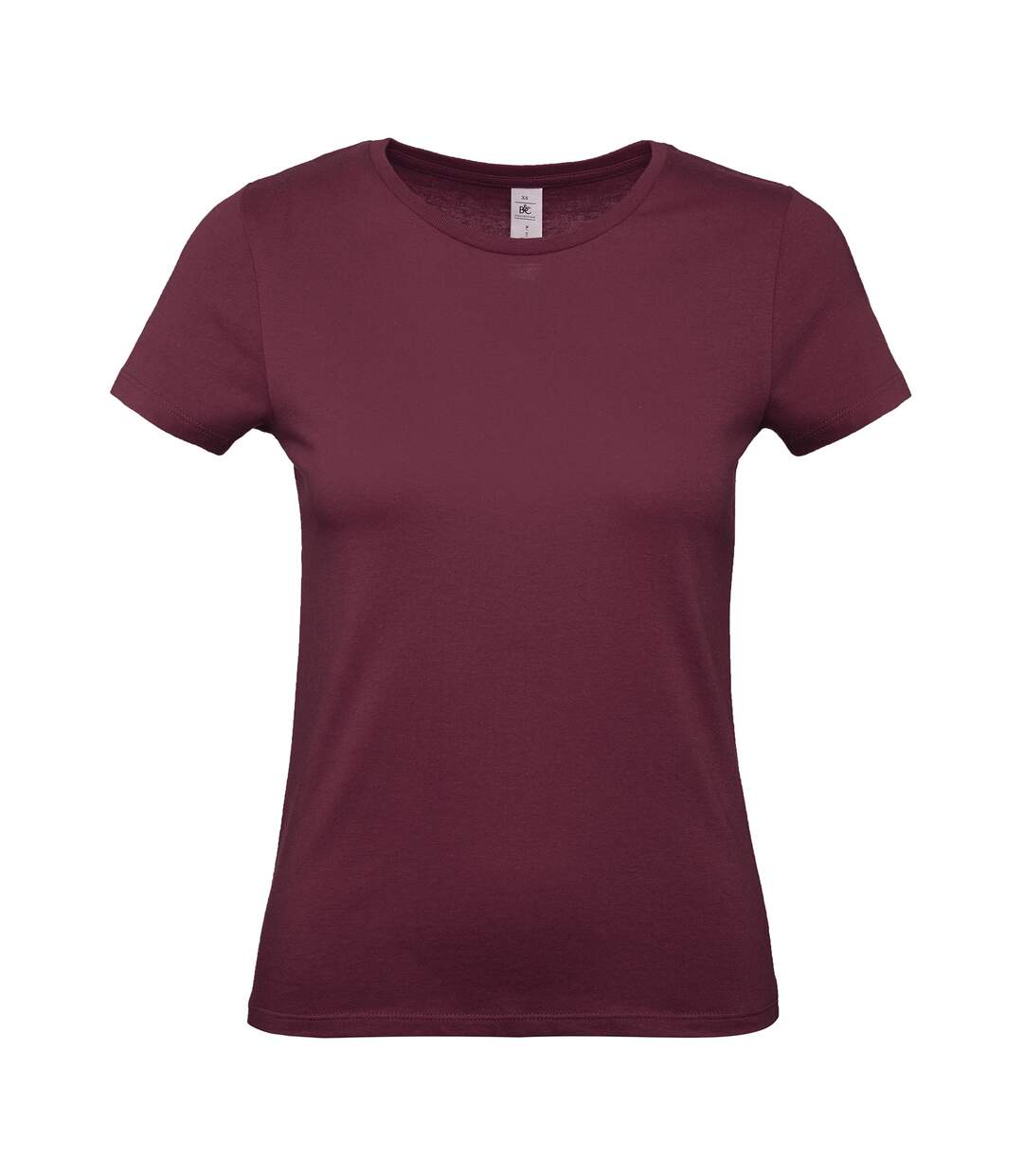 T-shirt #e150 Femme Bordeaux B&C-1