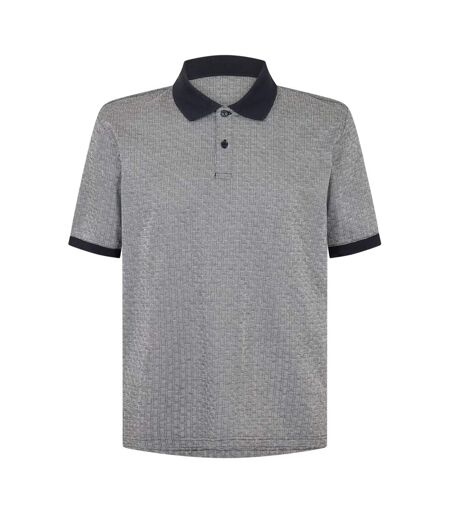 Polo Motif/style Tissage De Panier Homme Gris Bleu Marine Ted Baker