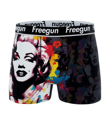 Lot de 3 boxers homme Garantie 2 ans Pop Art Mona Lisa Freegun