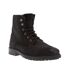 Mens suede flat ankle boots black Dune London-1