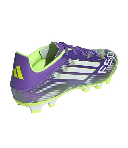 Mens F50 League Firm Ground Football Boots Purple White Adidas