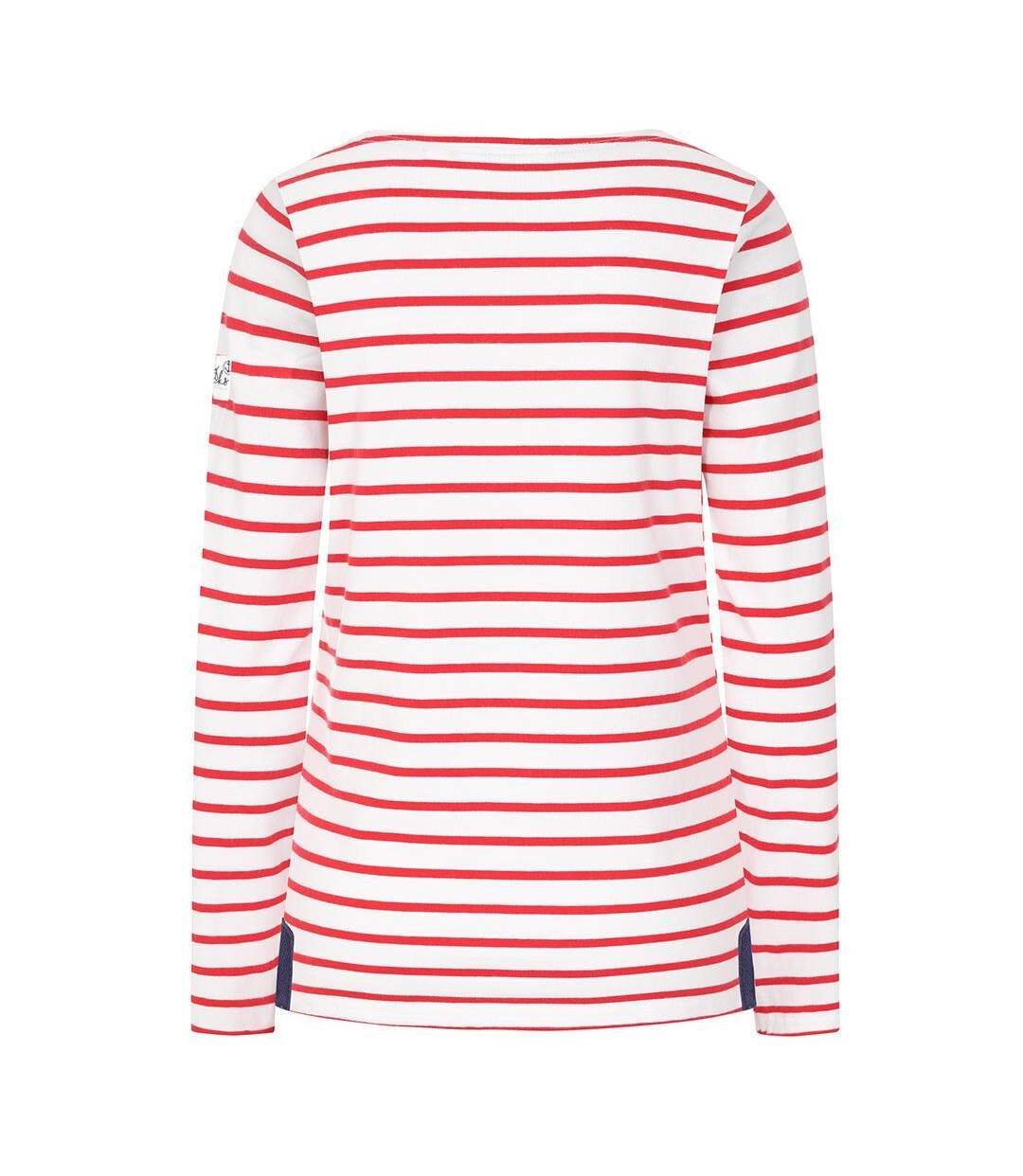 Haut Manches Longues Breton Femme Rouge Lazy Jacks-2