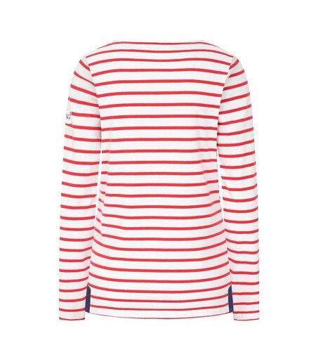 Haut Manches Longues Breton Femme Rouge Lazy Jacks