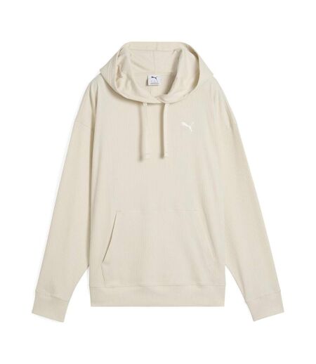 Sweat à capuche beige femme puma elevated comfort hoodie - l