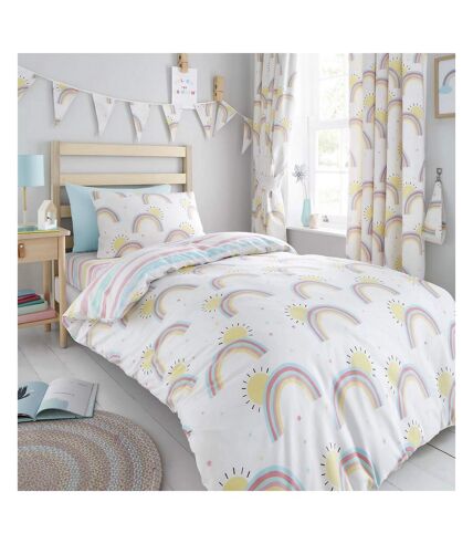 Rainbow & sunshine duvet cover set multicoloured Generic