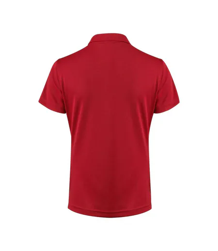 Womens/ladies Smash Polo Shirt Red Printer RED