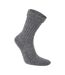 Unisex adult hiker wool boot socks black pepper marl Craghoppers-1
