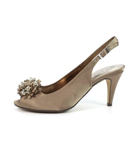 Escarpins Sabrina Femme Taupe Lunar