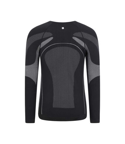 Mens quiver ii base layer top black Mountain Warehouse