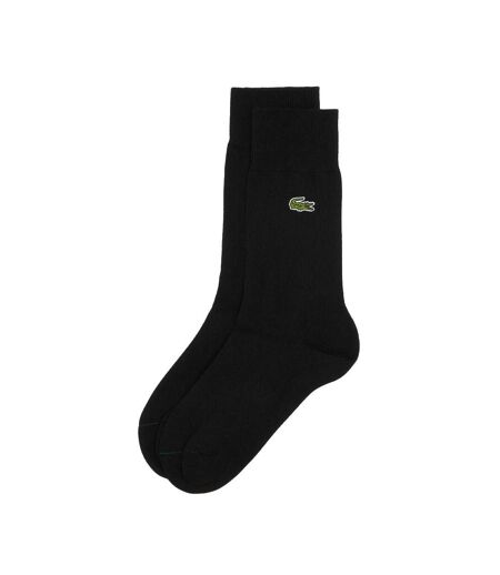 1x paire de chaussettes noires homme lacoste ra4264 - 43