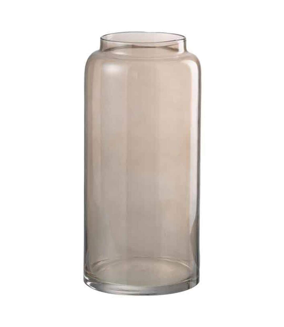 Vase Design Long Droit 40cm Marron Ambre-1