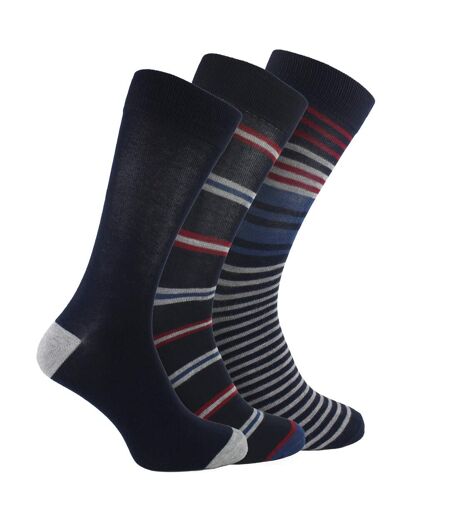 Sock Snob - 12 Paires Homme Chaussettes Bambou Fantaisie Rayures Design