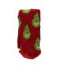 Ladies Novelty Grinch Socks | Funny Red Grinch Design Christmas Socks-2