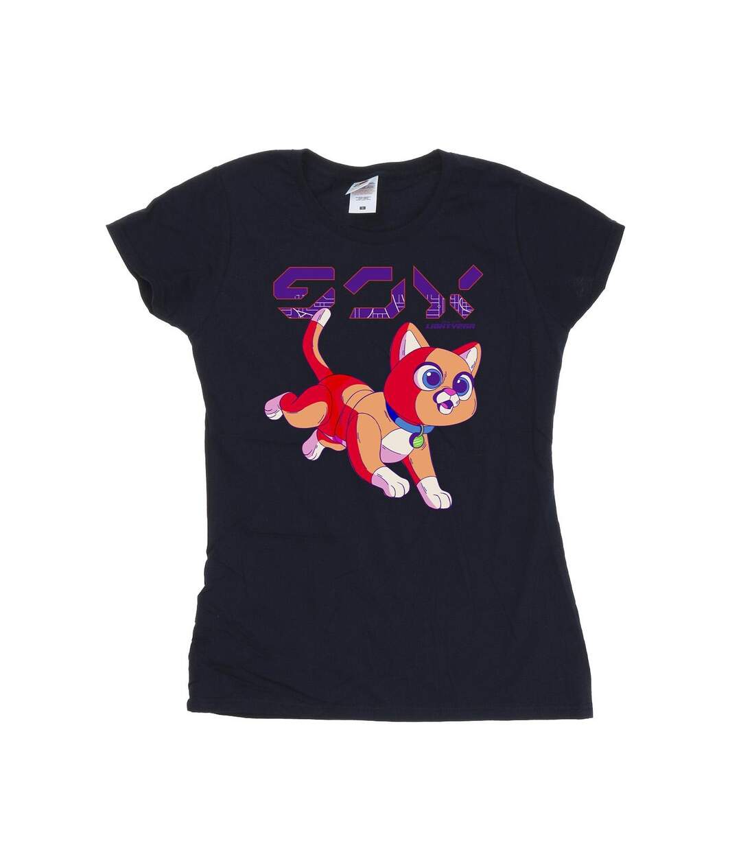 Disney T-shirt en coton mignon Lightyear Sox Digital Womens/Ladies (Bleu marine) - UTBI29262-1