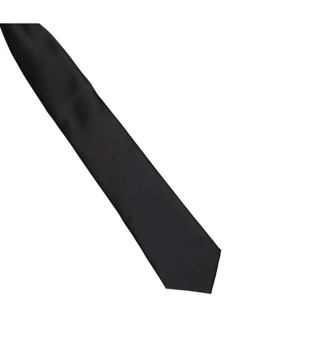 Unisex adult satin tie one size black Premier-2