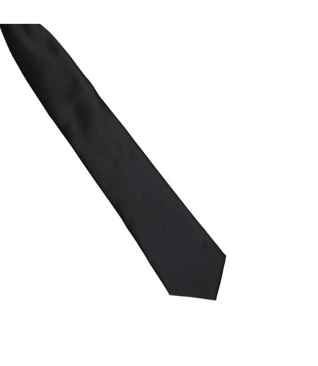 Unisex adult satin tie one size black Premier