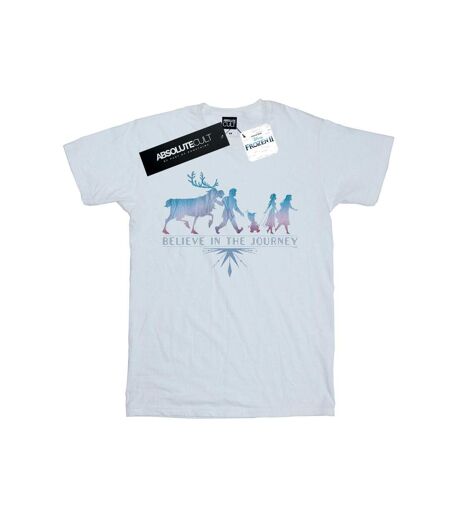 Disney - T-shirt FROZEN BELIEVE IN THE JOURNEY SILHOUETTE - Femme (Blanc) - UTBI24352