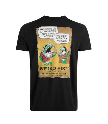 T-shirt two beers homme noir Weird Fish