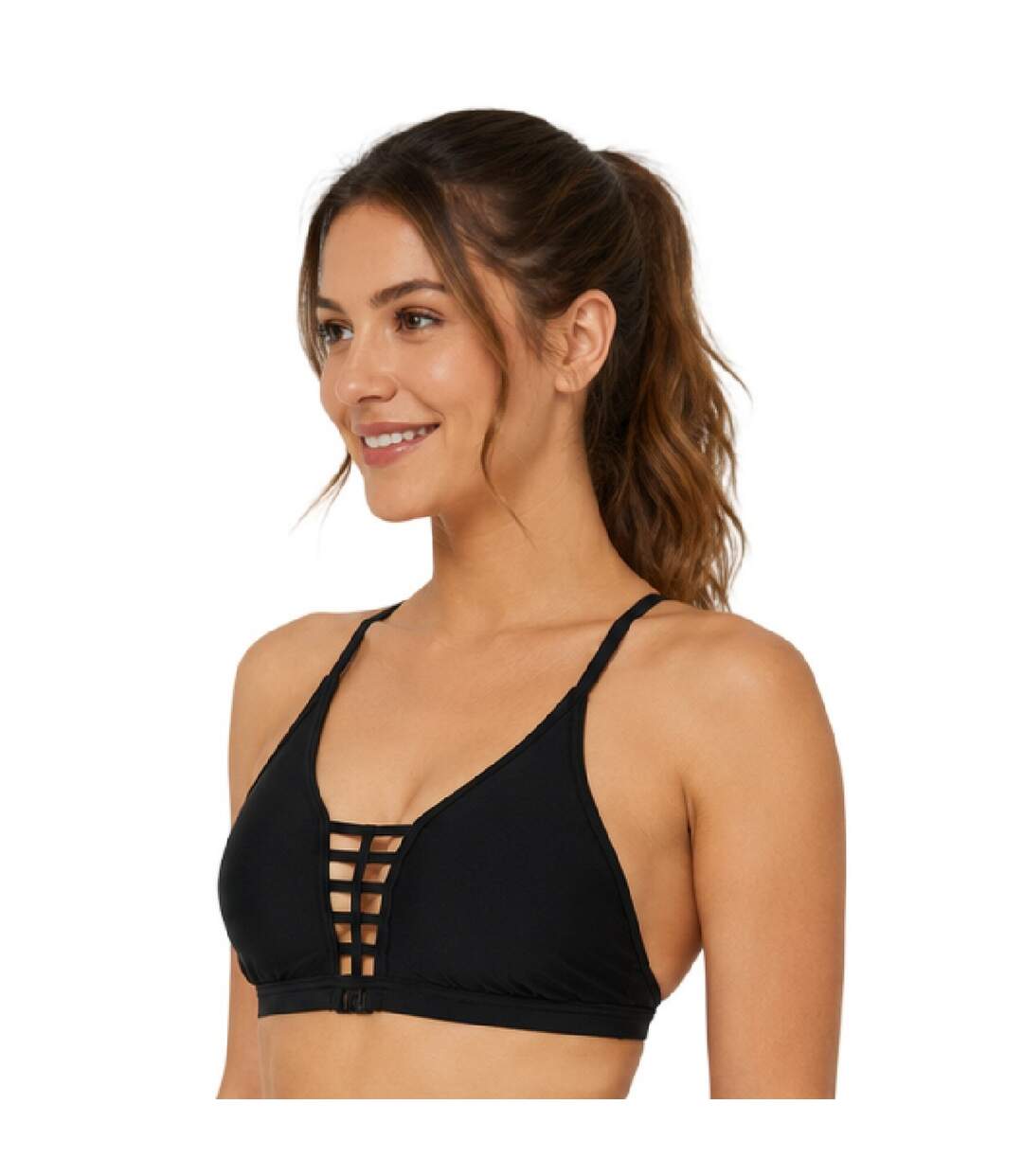 Haut Court Motif/style Échelle Femme Noir Zoggs-4