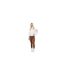 Womens/ladies Polyester Plain Leggings Chocolate Brave Soul-1