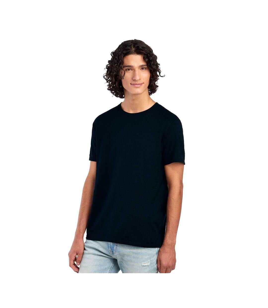 T-shirt Essential Homme Noir Jerzees-4