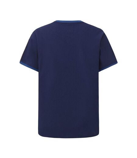 Mens Paisley Logo T-shirt Navy Pretty Green
