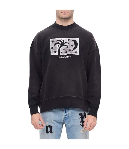 Sweat Motif/style Bleu Nuit Homme Noir Palm Angels