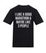 Mens I Like A Good Marathon T-shirt Black AWD-1