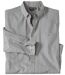 Men's Striped Poplin Shirt - Grey-2