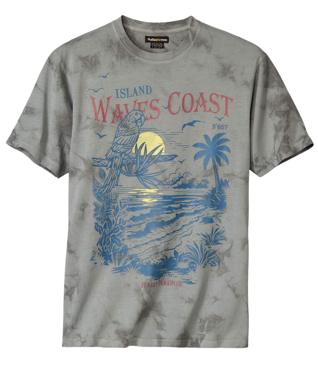 Le Tee-Shirt Tie and Dye Imprimé Vert-2