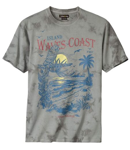Le Tee-Shirt Tie and Dye Imprimé Vert