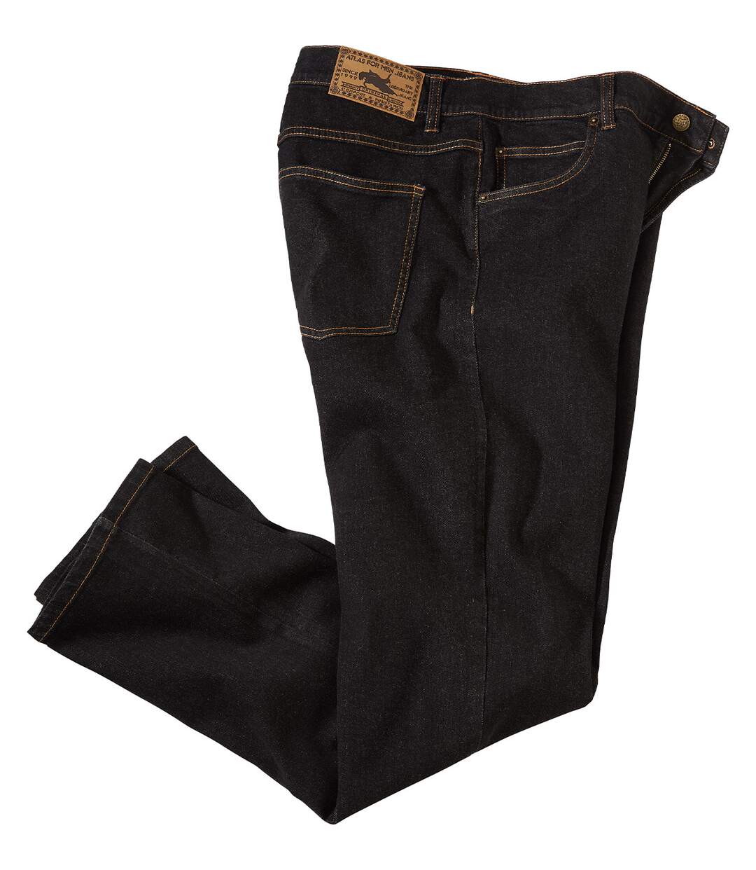 Zwarte regular stretch jeans  Atlas For Men