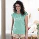 T-shirt de pyjama menthe-2