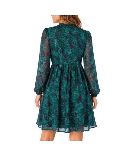 Robe verte femme freeman porter rayane checkers
