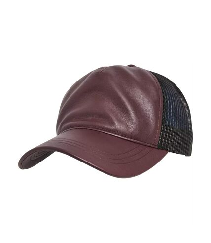 Casquette trucker adulte pourpre / noir Flexfit