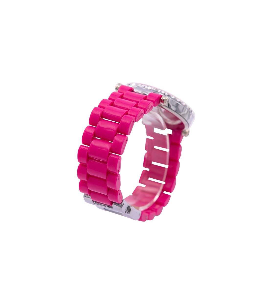 Votre Montre Femme au Plastique Rose CHTIME