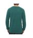 Pull vert foncé homme jack & jones knit crew-2