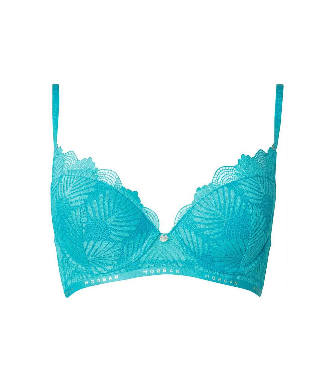 Soutien-gorge ampliforme turquoise Zoe Dentelle-1