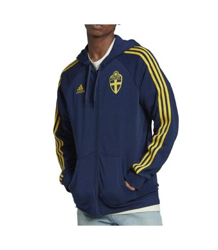 Suède Veste à Capuche Marine Homme Adidas World Cup 2022 - L