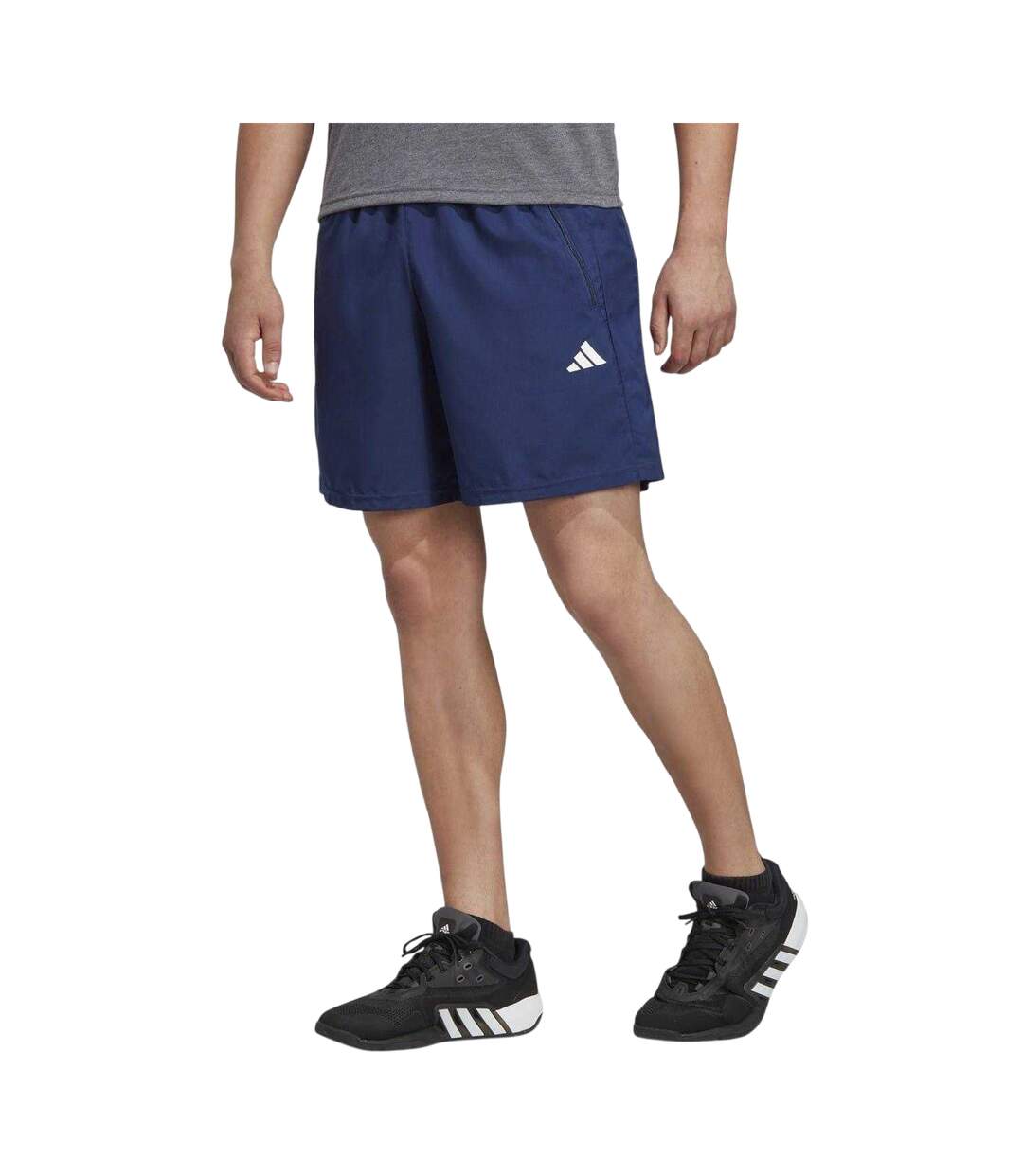Mens Shorts Dark Blue White Adidas-1