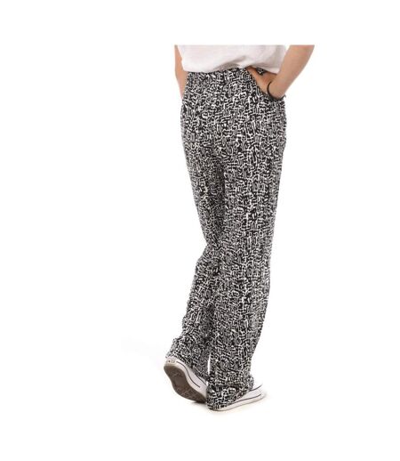 Pantalons Ample Noir/Blanc Femme Vero Moda Wide - S