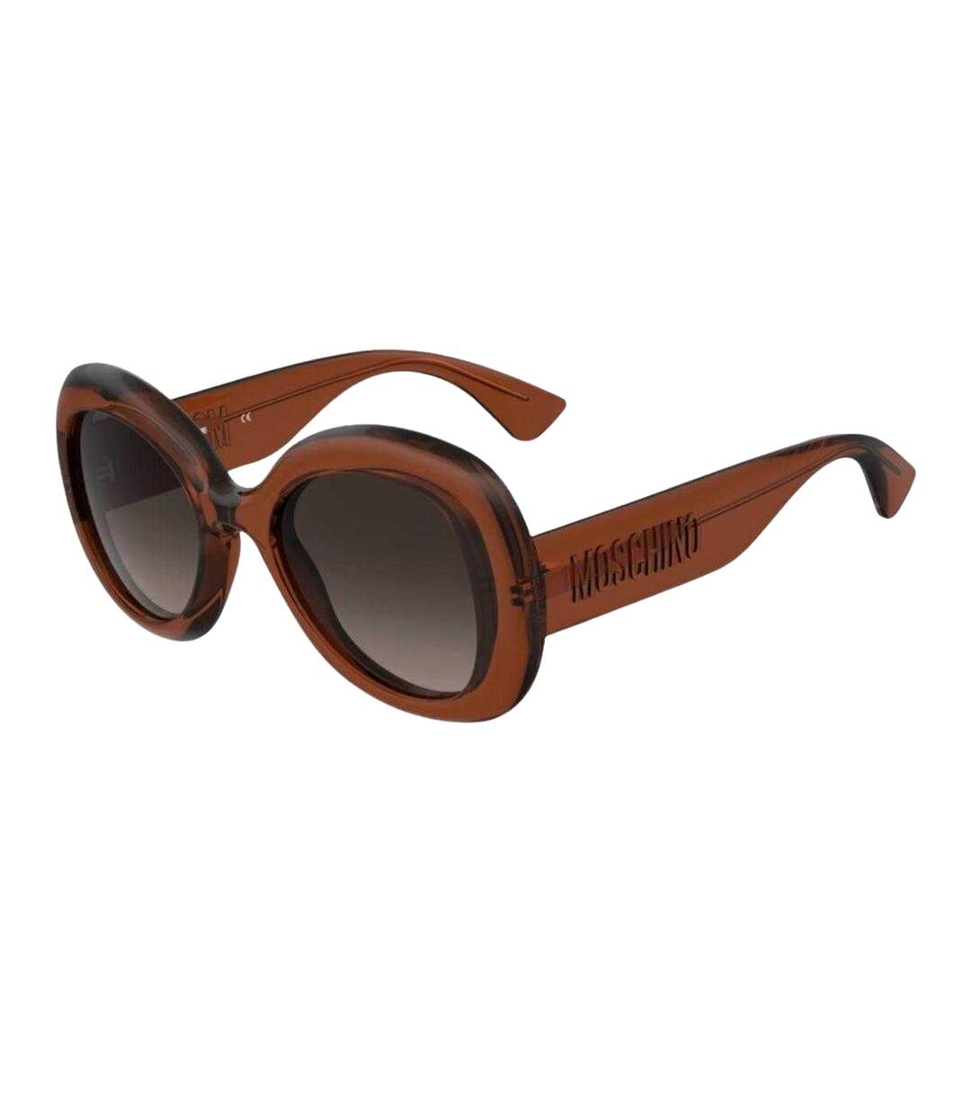 Womens/ladies Round Frame Sunglasses One Size Red Moschino-2