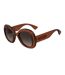 Womens/ladies Round Frame Sunglasses One Size Red Moschino-2